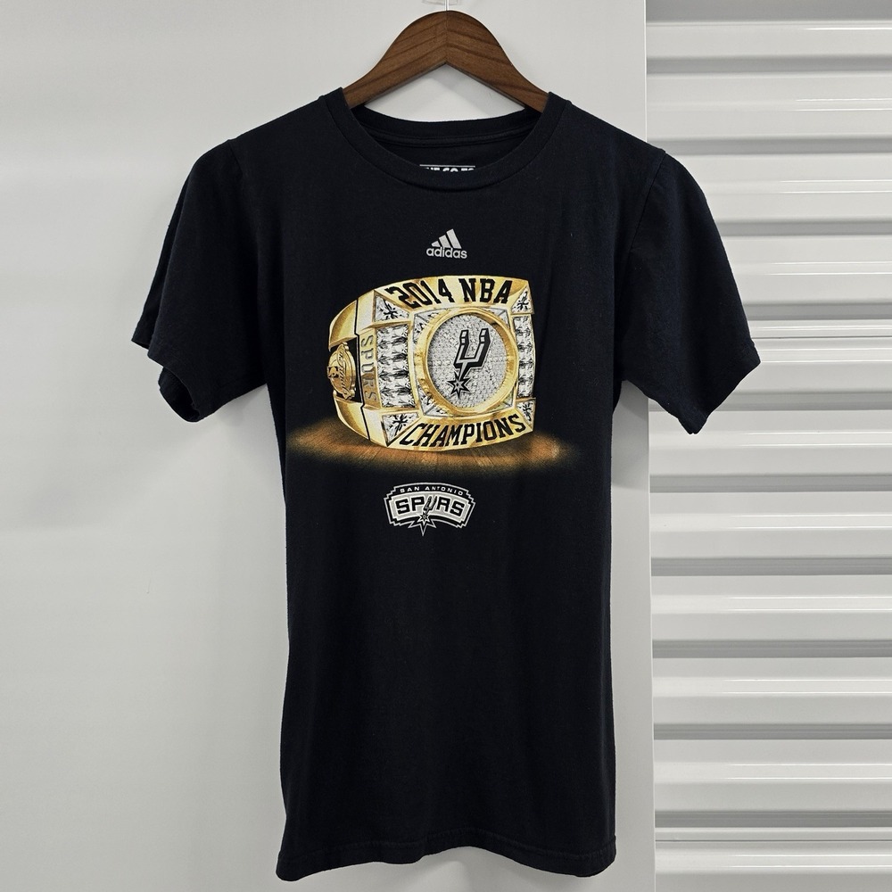 Adidas San Antonio Spurs 2014 NBA Champions Ring Graphic T-Shirt Men's S